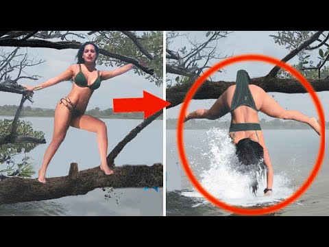 Такое Редко Увидишь! Тупые Поступки Людей Снятые на Камеру