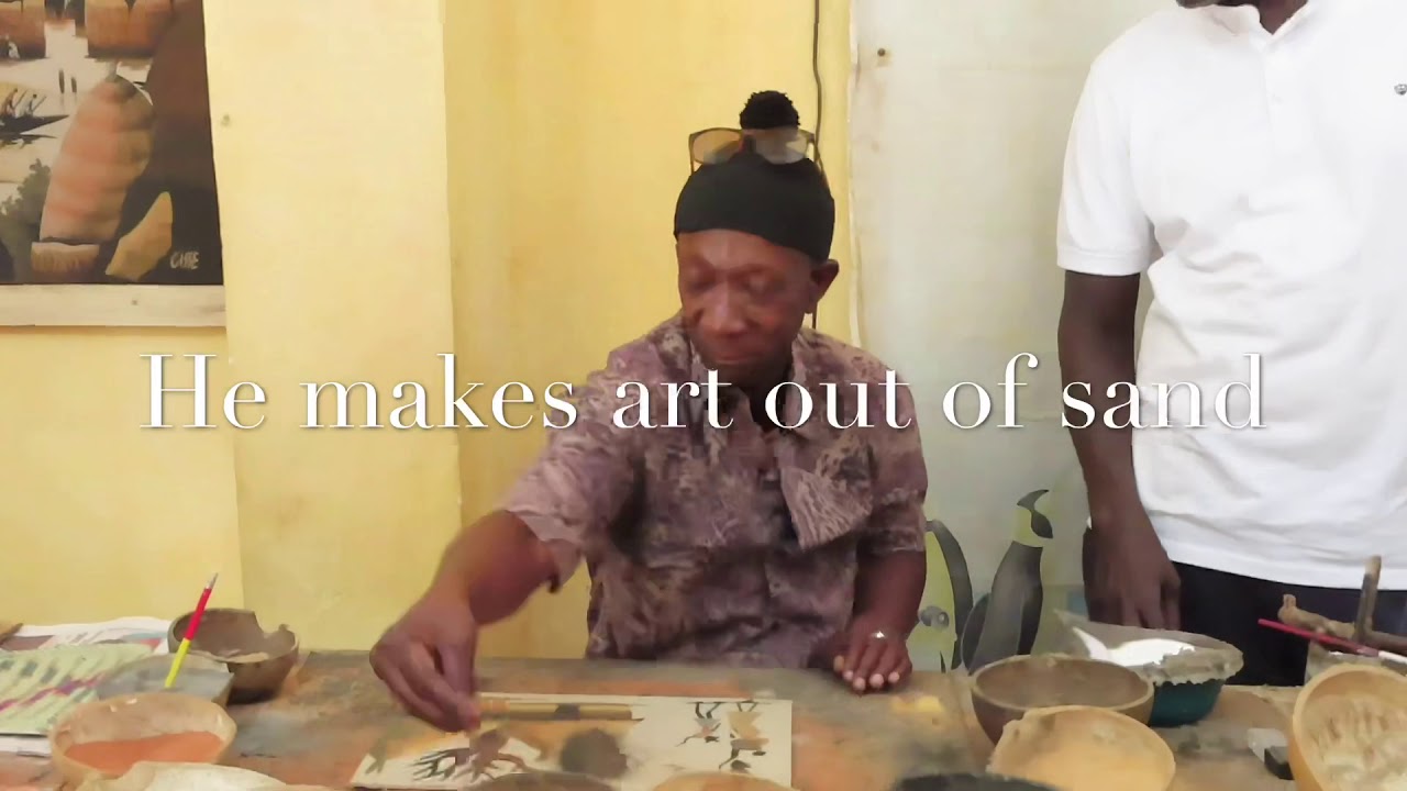 Sand painting in Senegal YouTube