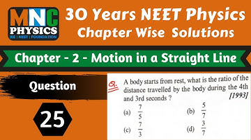 A Body Starts from Rest What is the Ratio of the Distance Travelled by the During 4th and 3rd Second