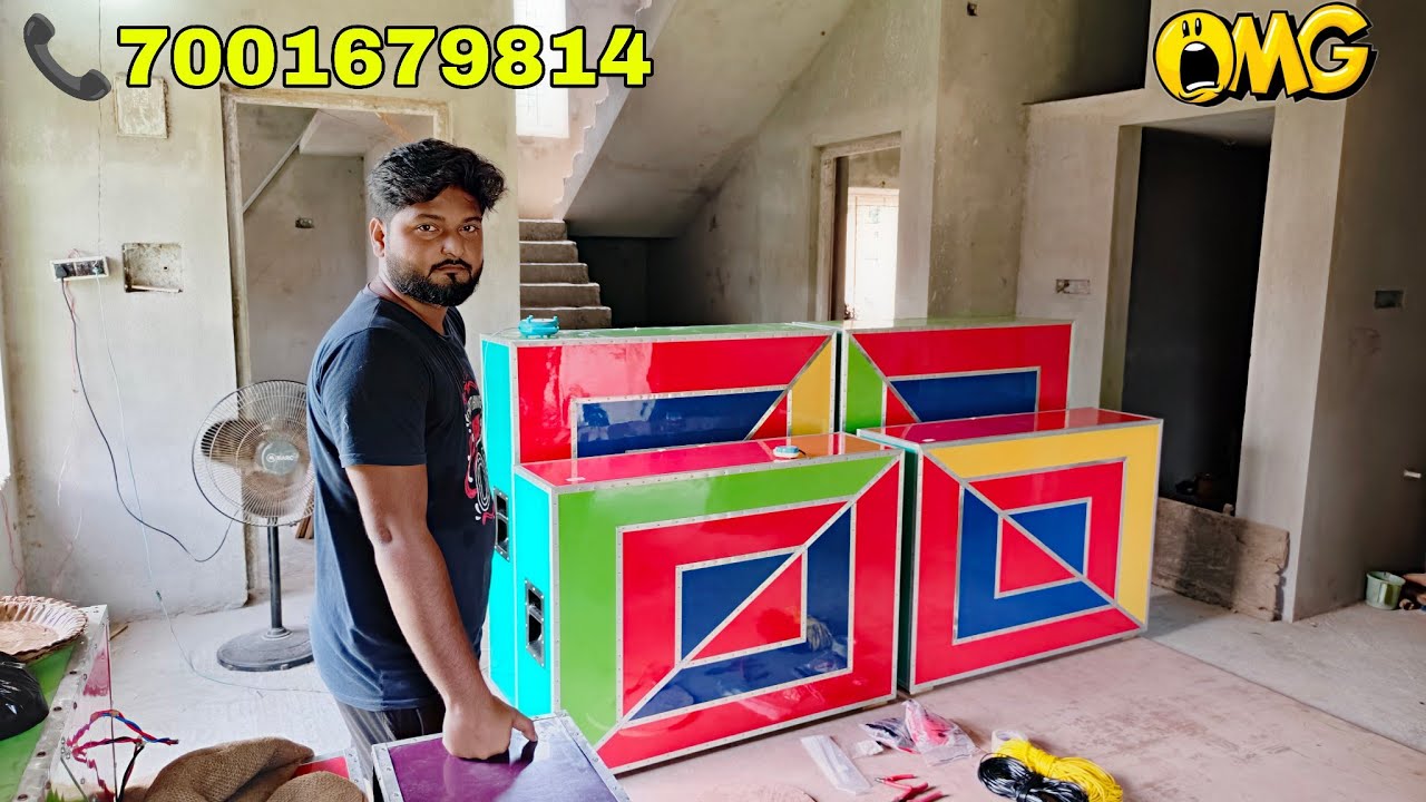 আজ মোজাম সাউন্ড এর নতুন বক্স রেডি হয়ে গেল আজ ১৫ ইঞ্চি নতুন স্পিকার লাগানো হবে Mojam Sound New box 