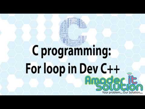 C programming: for loop using Dev C++ in Bangla