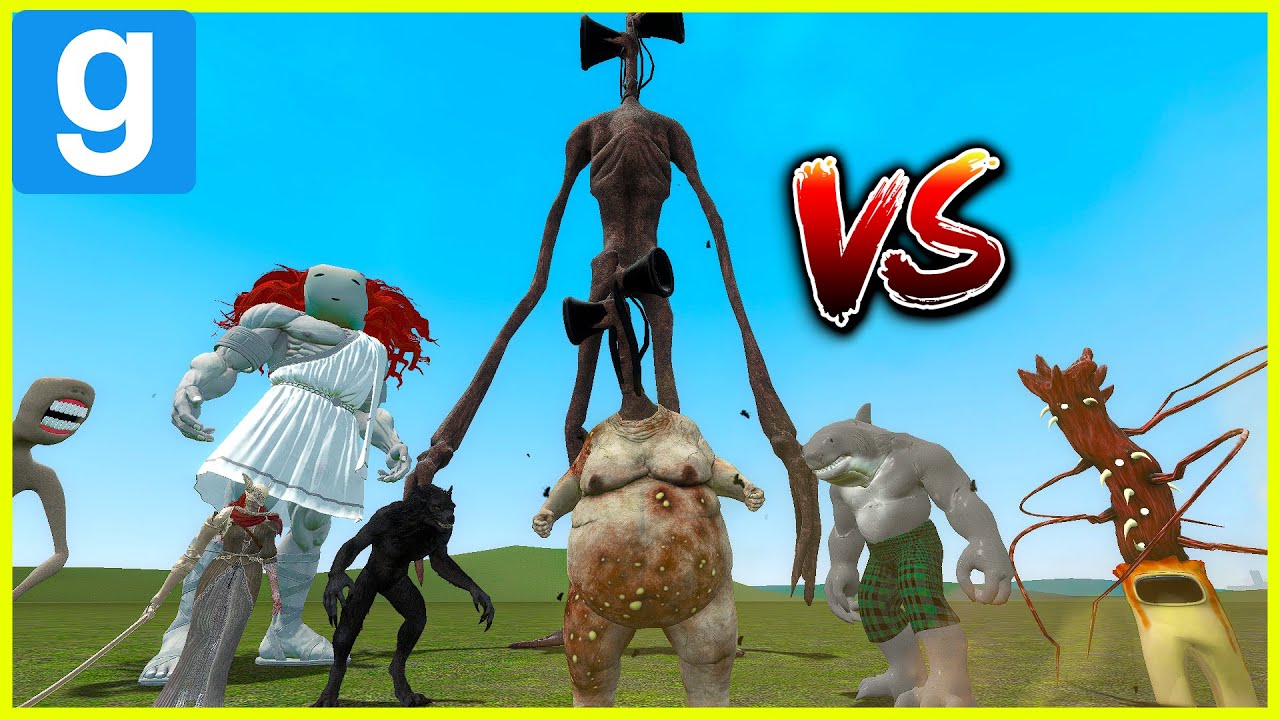 SIREN HEAD FATTY VS ALL TREVOR HENDERSON CREATURES - Garry's Mod ...