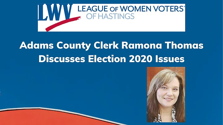 Adams County Clerk Ramona Thomas Discusses Electio...