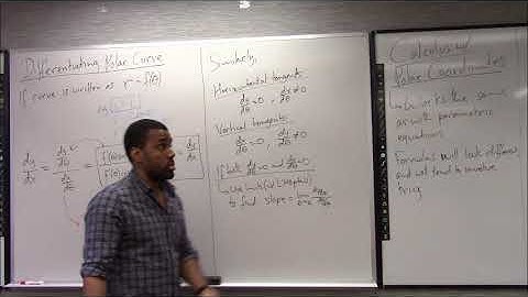 Math 1207 Lecture 33 - Calculus and arclength in Polar Coordinates and Sketching Polar curves