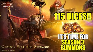 MY SEASON 3 SUMMONS!! 115 HELIOLITE DICES MADNESS! DID I GET ANY EXCLUSIVE!? Dragonheir: SIlent Gods