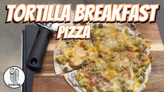 Tortilla Breakfast Pizza