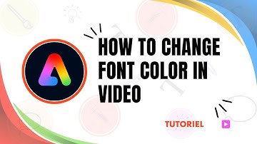 How to change font color in Adobe Express video