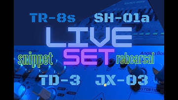 Behringer TD-3 // Roland TR-8s // SH-01a // Live Set Rehearsal Snippet "Evolution" by ST101