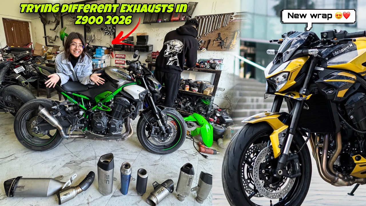 The Finally New Modification on Kawasaki z900 | Trying Different Exhaust on My Superbike