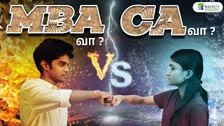 Higher Salary, Higher placement, fast career growth | Choose CA or MBA | Tamil #CA #MBA
