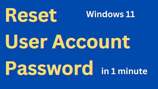 Forgot Your User Account's Password in Windows 11? Here’s How to Reset It in Minutes Windows 10,11