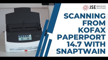 Scanning from Kofax PaperPort 14.7 with a Fujitsu ScanSnap iX1600 and the SnapTwain TWAIN driver.
