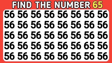 TEST YOUR OBSERVATION SKILLS | NUMBER AND LETTER EDITION | ODDITY SPOTTING