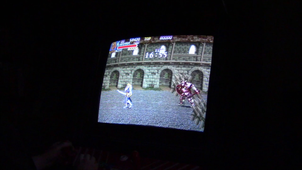 Knights of the Round playthrough (1cc, arcade machine) [1080p60 HD]