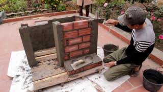 Build a Cement Dog House from old Pallets, Cement and Brick