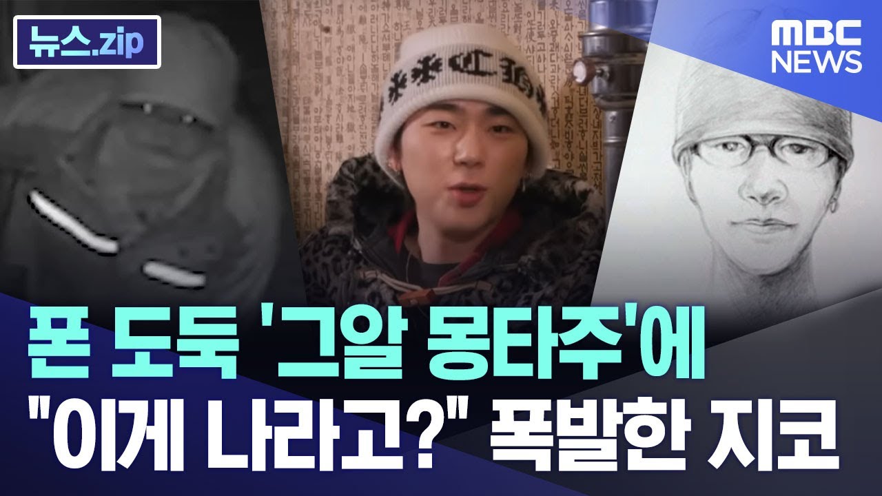 폰 도둑 '그알 몽타주'에 