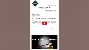 DPT 3 DUE DATE EXTEND😨 DPT 3 DATE EXTENTION FY 2022-23 #mca #shorts #ytshorts #extension  #extended