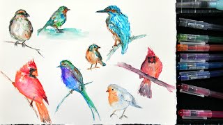 Sketch 8 Birds FAST! Realtime Sketching video