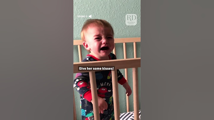 Baby Sister Kisses Her Twin Brother to Comfort Him