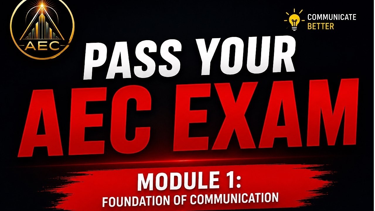 How To Master Foundation Of Communication:(AEC module 1 Explained ...