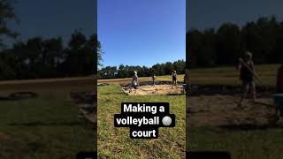 Making a volleyball court