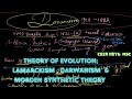 Lamarckism; darwin-concepts of variation, natural selection; the evolutionary theory csir net&amp;  MSC.