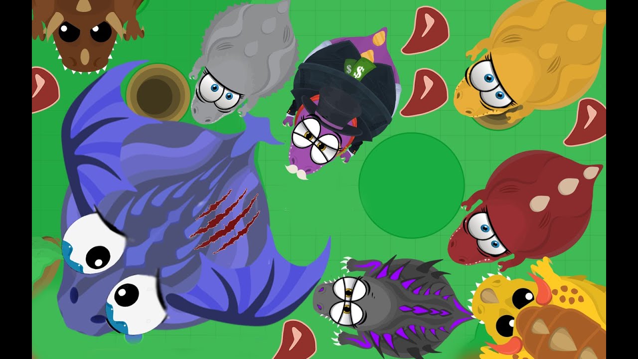 I Made A Gang Of T Rex - Mope.io - YouTube