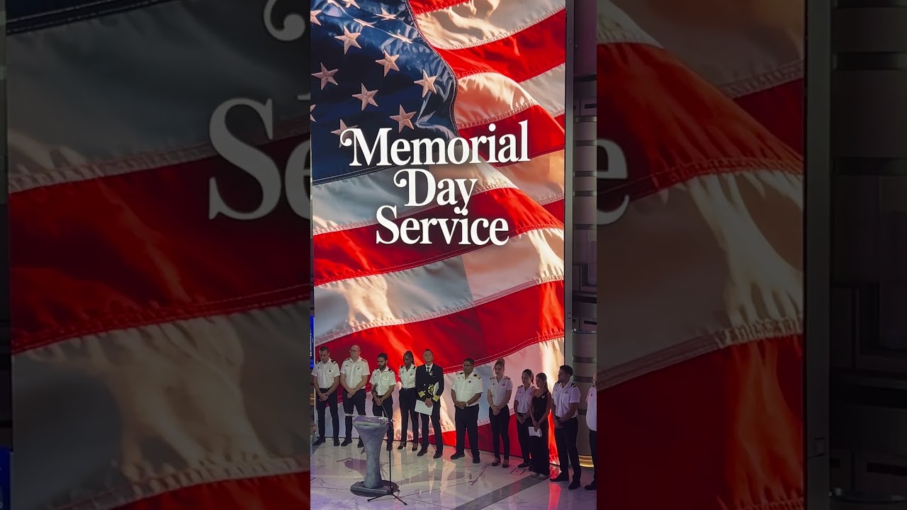 Home of the Free Because of the brave. #memorialday service. Star Princess