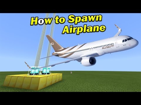 How to Spawn an AIRPLANE | Minecraft PE