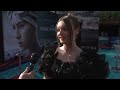 Young Woman And The Sea: Olive Abercrombie Red Carpet interview | ScreenSlam