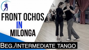 Milonga-Front ochos from linear molinete.