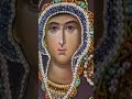 Saint Joanna Icon (in Textile Oklad) #shorts