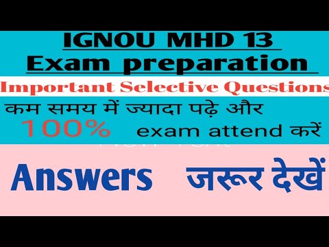 IGNOU MHD-13 #mhd13ignou