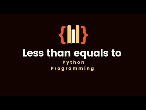 1.2.3 Less than equals to | Comparison Operator | Types of operator ...