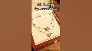 Invisible Double line chain✨ #diy #shortsfeed #shorts