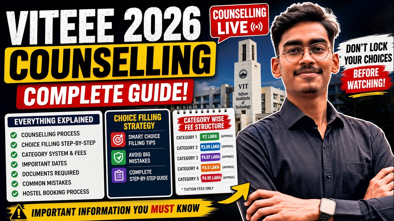 VITEEE 2026 Counselling Guide | Complete Choice Filling Process - YouTube