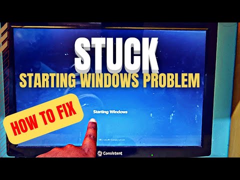 Fix Windows 7 Stuck Screen On Starting Windows Problem Issue | Startup Probelm On Windows 10 & 7 PC