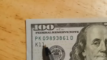 $100 with serial number errors