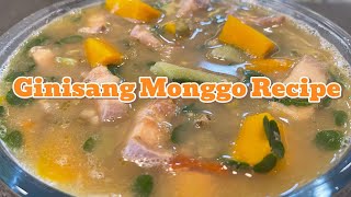 Ginisang Monggo | Mung Bean Soup with Pork!