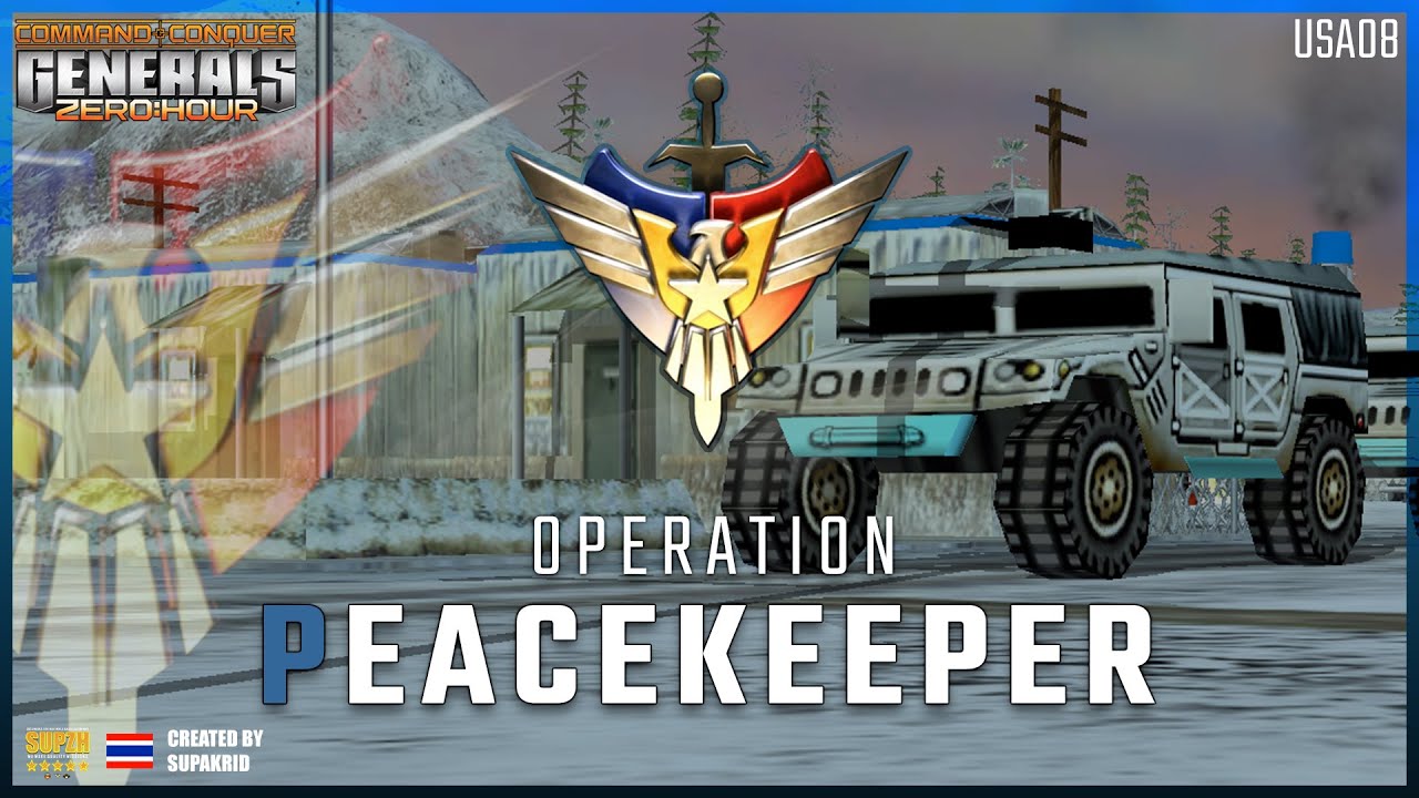 HOW TO RESTORE YOUR MILITARY HD 改訂版 USA08 [Operation : PEACEKEEPER] CNC Generals Zero Hour #SUPMission