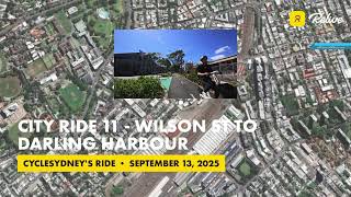 Ride 11 Wilson St To Kent St In The City