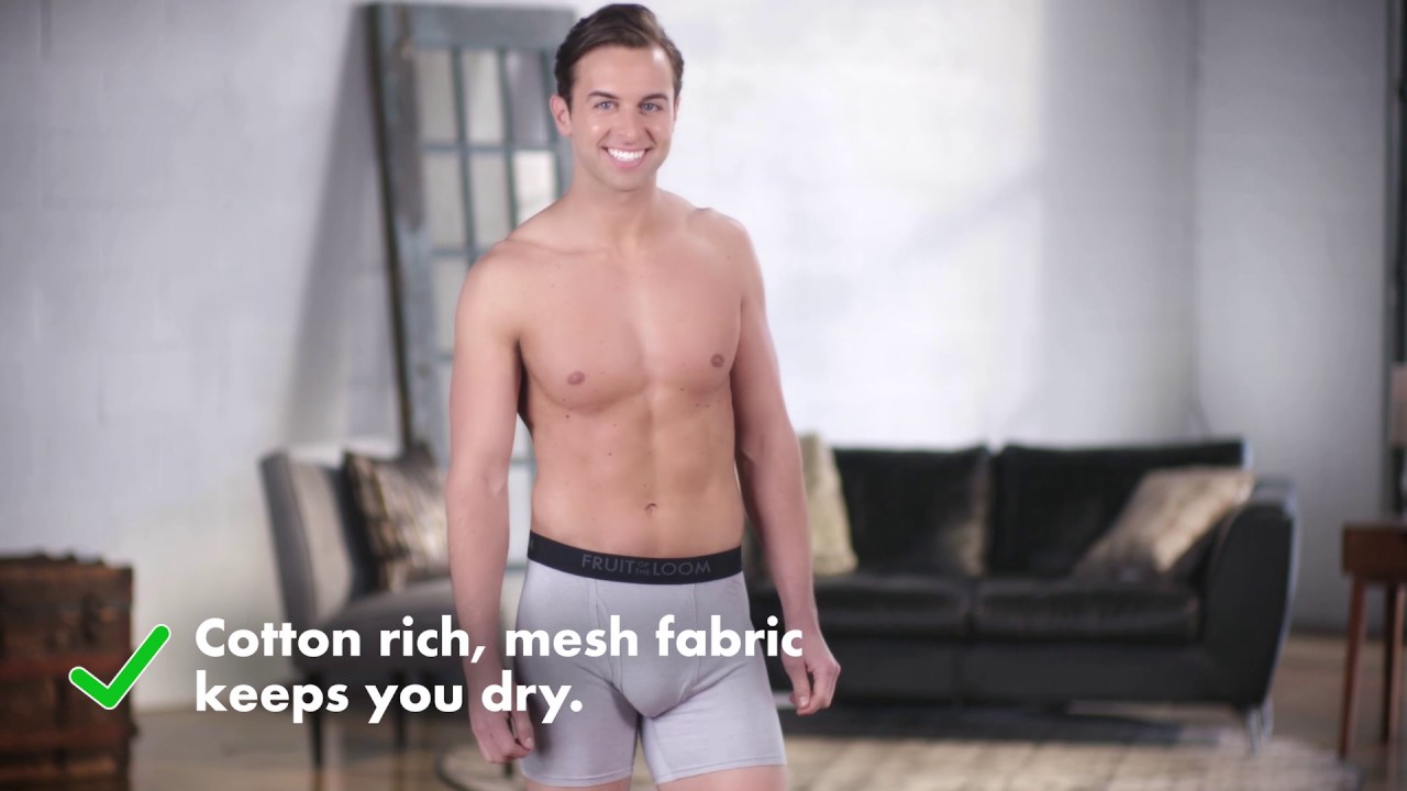 Breathable Men's Boxer Briefs by Fruit of the Loom 