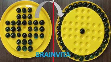How to play Brainvita game step by step EASILY | Brainvita game rules | Solving MARBLE SOLITAIRE