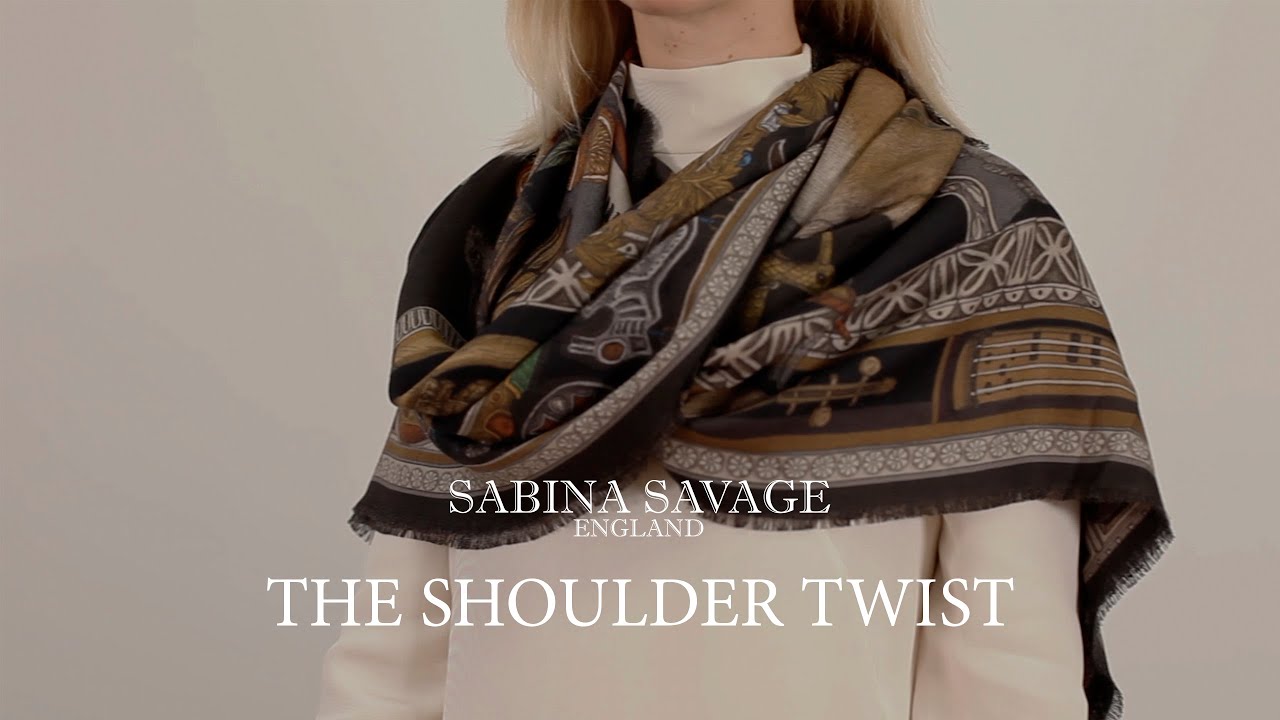 Bastet's Bounty Silk Twill Shawl 135 – Sabina Savage