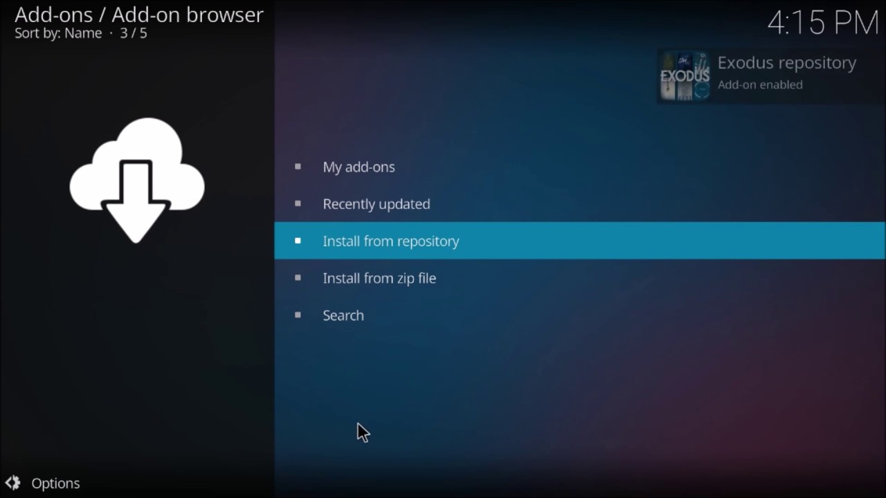 kodi windows exodus