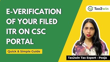 How To E-Verify Your ITR