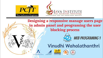 Web Project Task 43 | 1st Year | Java Institute | Vinudhi Wahalathanthri