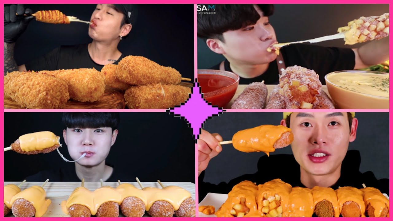 [TỔNG HỢP MUKBANG] xúc xích phô mai | hot dog phô mai Hàn Quốc