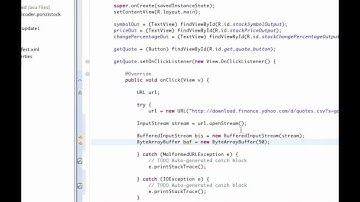 Android Tutorials: Learn by Doing 3.5 - Click Events and Web Services