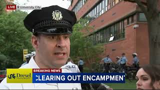 Philadelphia police give update on clearing of Drexel encampment